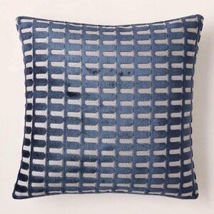 West Elm Blue and Gray Accent Pillow Cover